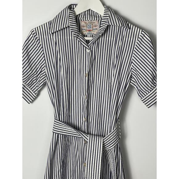 Bell Short sleeve button Front Striped Dress SZ 2 - Picture 7 of 7